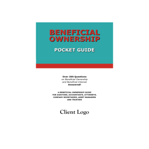 Beneficial Ownership Pocket Guide - eBook