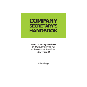Company Secretary's Handbook - eBook