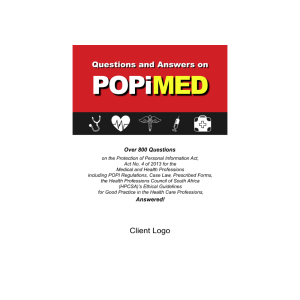 Questions and Answers on POPiMED - eBook