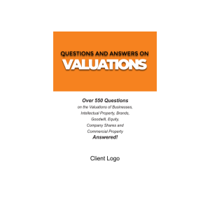 Questions and Answers on Valuations - eBook