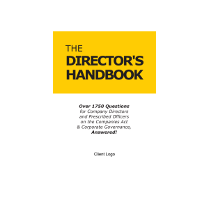 Director's Handbook - eBook